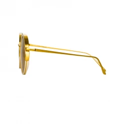 Ralph & Russo Watson Round Sunglasses In Cream Women's