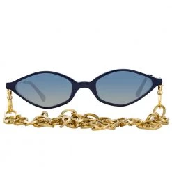 Linda Farrow Alessandra Rich 3 C3 Angular Sunglasses