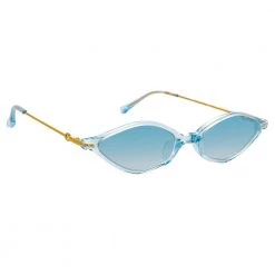 Linda Farrow Women's Alessandra Rich 3 C5 Angular Sunglasses 7 Linda Farrow Women's Alessandra Rich 3 C5 Angular Sunglasses