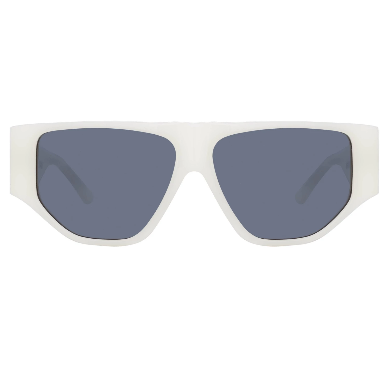 The Attico Ivan Angular Sunglasses In White 1 The Attico Ivan Angular Sunglasses In White