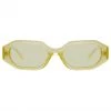 The Attico Irene Angular Sunglasses In Yellow