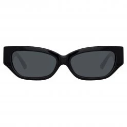 The Attico Vanessa Cat Eye Sunglasses In Black