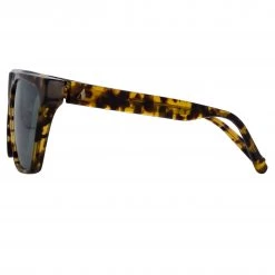 Women's The Attico Erin Flat Top Sunglasses In Tortoiseshell