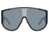 The Attico Iman Shield Sunglasses In Black Women's