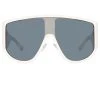 Women's The Attico Iman Shield Sunglasses In White