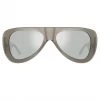 Women's The Attico Edie Aviator Sunglasses In Silver