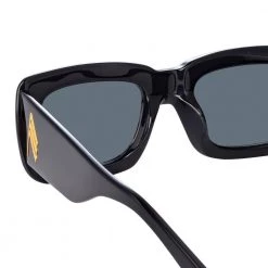 Women's The Attico Marfa Rectangular Sunglasses In Black