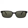 The Attico Gigi Rectangular Sunglasses In Black