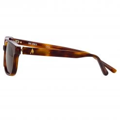The Attico Gigi Rectangular Sunglasses In Tortoiseshell