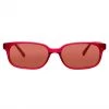 Women's The Attico Gigi Rectangular Sunglasses In Red