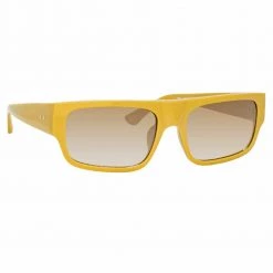Linda Farrow Dries Van Noten 189 C3 Rectangular Sunglasses Women's