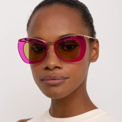 Linda Farrow Dries Van Noten 193 C2 Cat Eye Sunglasses Women's