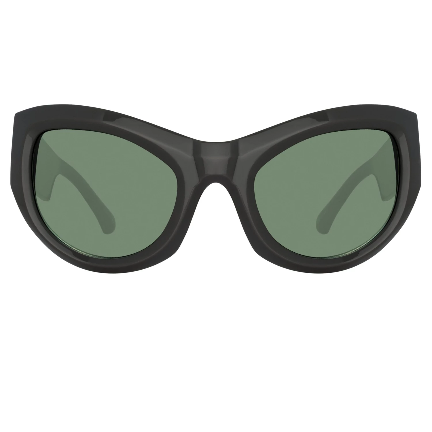 Women's Dries Van Noten Wrap Sunglasses In Grey 1 Women's Dries Van Noten Wrap Sunglasses In Grey