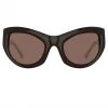 Women's Dries Van Noten Wrap Sunglasses In Brown