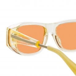 Dries Van Noten D-Frame Sunglasses In Beige