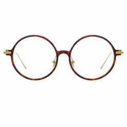Linda Farrow Linear Savoye A C3 Round Optical Frame