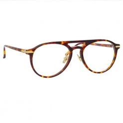 Linda Farrow Linear Ando A C2 Aviator Optical Frame