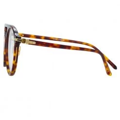 Linda Farrow Linear Ando A C2 Aviator Optical Frame
