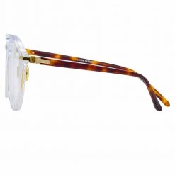 Linda Farrow Linear Ando C4 Aviator Optical Frame