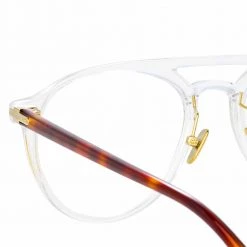Linda Farrow Linear Ando C4 Aviator Optical Frame