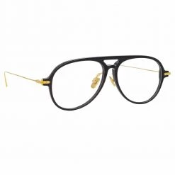 Linda Farrow Linear Gilles A C1 Aviator Optical Frame