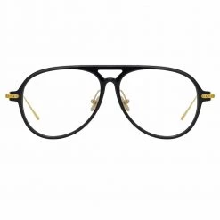 Linda Farrow Linear Gilles A C1 Aviator Optical Frame