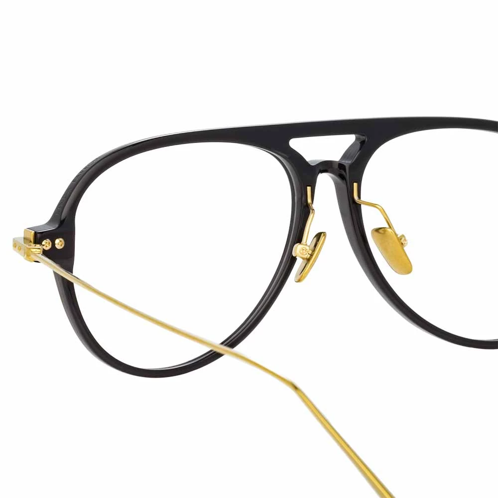 Linda Farrow Linear Gilles A C1 Aviator Optical Frame 4 Linda Farrow Linear Gilles A C1 Aviator Optical Frame