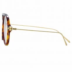 Linda Farrow Linear Gilles A C2 Aviator Optical Frame