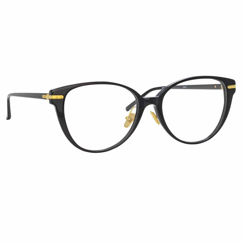 Linda Farrow Linear Arch A C1 Cat Eye Optical Frame 2 Linda Farrow Linear Arch A C1 Cat Eye Optical Frame