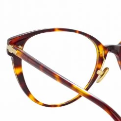 Women's Linda Farrow Linear Arch A C2 Cat Eye Optical Frame 7 Women's Linda Farrow Linear Arch A C2 Cat Eye Optical Frame