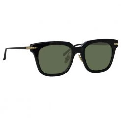 Linda Farrow Linear Women's Empire A D-Frame Sunglasses In Black 7 Linda Farrow Linear Women's Empire A D-Frame Sunglasses In Black