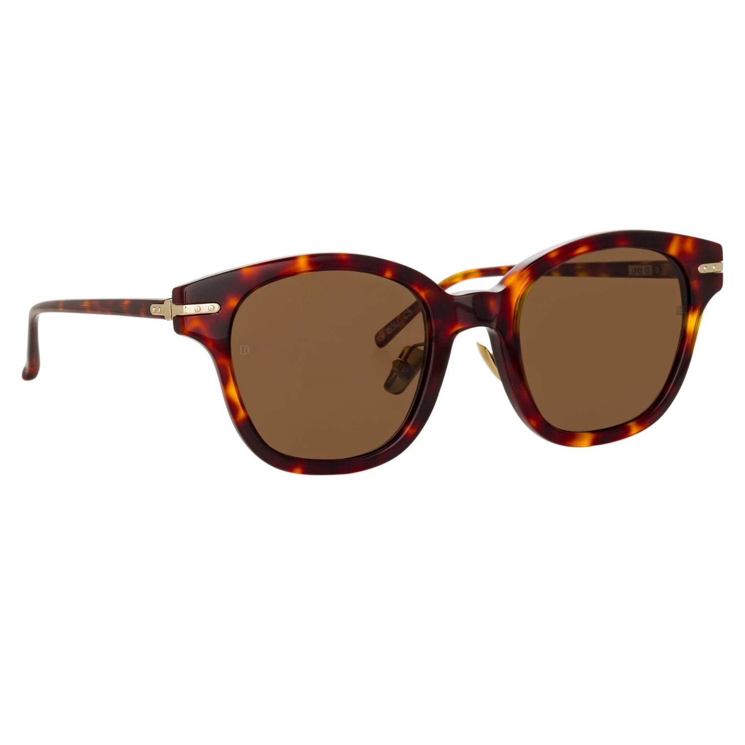 Linda Farrow Linear Atkins D-Frame Sunglasses In Tortoiseshell 3 Linda Farrow Linear Atkins D-Frame Sunglasses In Tortoiseshell