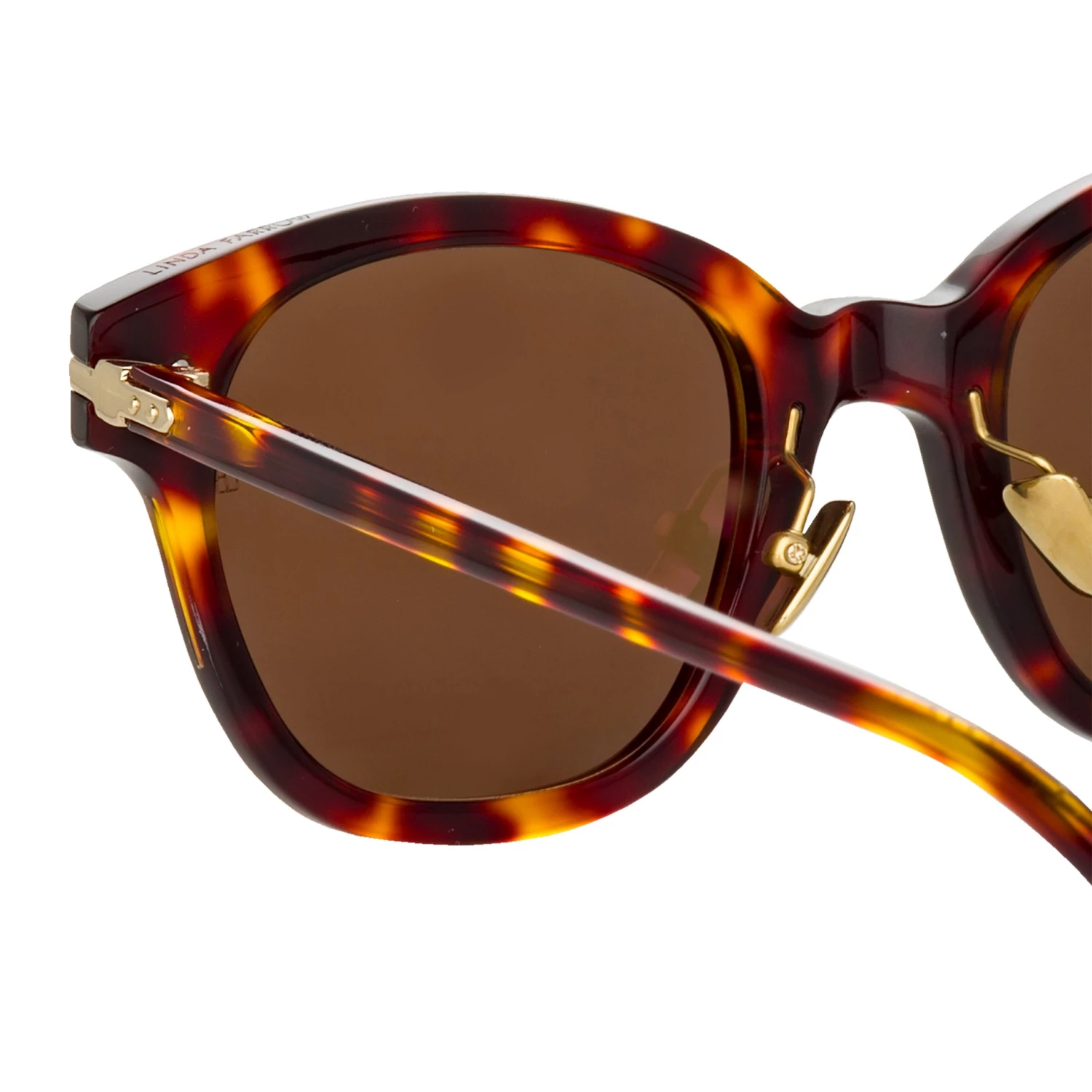 Linda Farrow Linear Atkins D-Frame Sunglasses In Tortoiseshell 5 Linda Farrow Linear Atkins D-Frame Sunglasses In Tortoiseshell