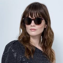 Linda Farrow Linear Atkins D-Frame Sunglasses In Tortoiseshell