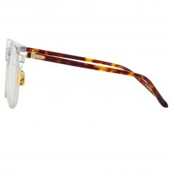 Linda Farrow Women's Chrysler Optical D-Frame In Clear (Men's)