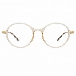 Linda Farrow Linear Women's Merrick Oval Optical Frame In Ash