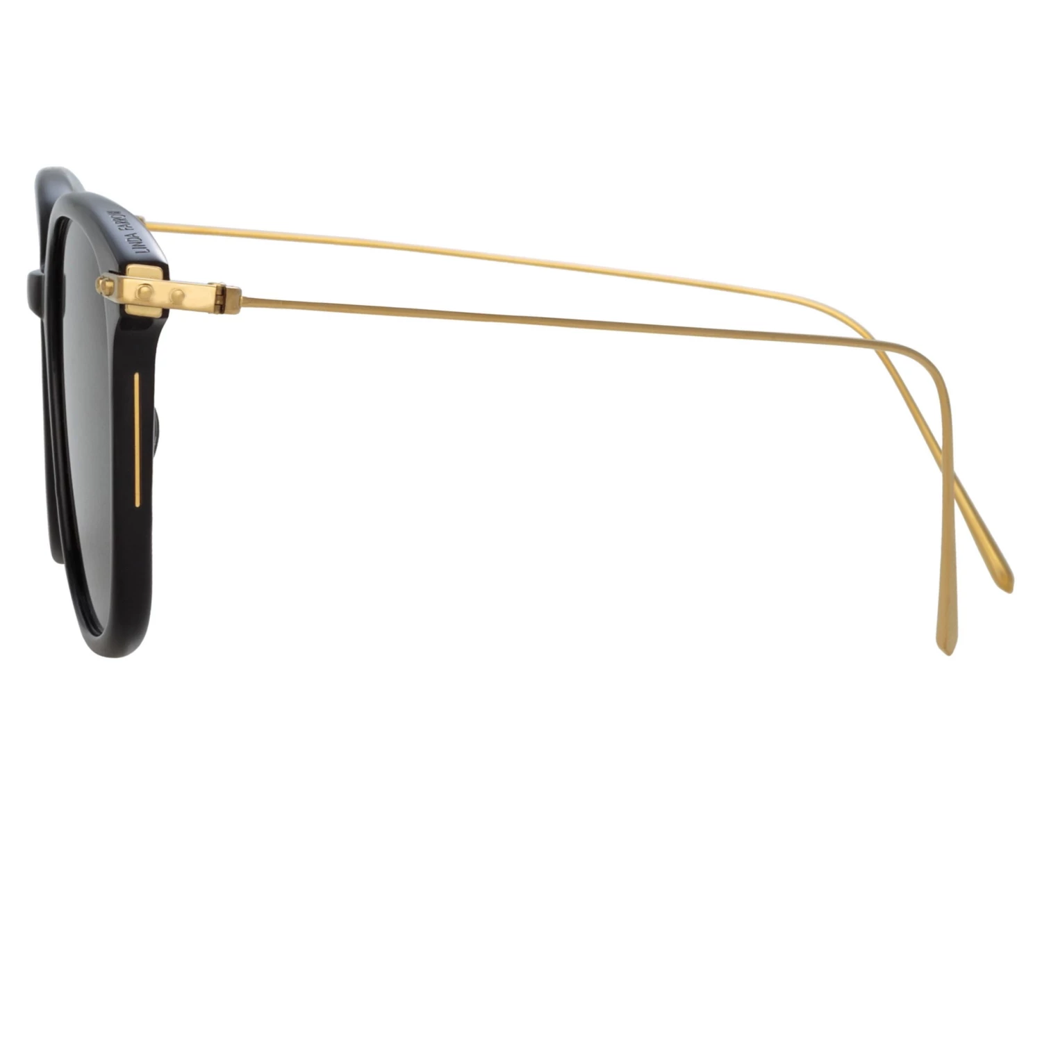 Linda Farrow Linear Coffey A Rectangular Sunglasses In Black The LINEAR Collection 4 Linda Farrow Linear Coffey A Rectangular Sunglasses In Black The LINEAR Collection
