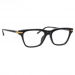 Linda Farrow Linear Mae Cat Eye Optical Frame In Black