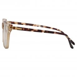 Linda Farrow Linear Mae Cat Eye Optical Frame In Ash
