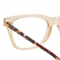 Linda Farrow Linear Mae Cat Eye Optical Frame In Ash