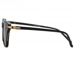 Linda Farrow Linear The LINEAR Collection Mae Cat Eye Sunglasses In Black