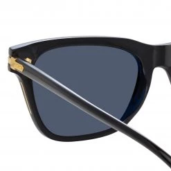 Linda Farrow Linear The LINEAR Collection Mae Cat Eye Sunglasses In Black