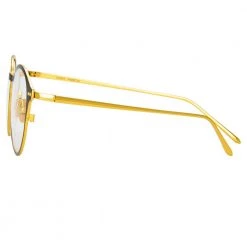 Linda Farrow Lee Oval Optical Frame In Black