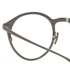 Linda Farrow Lee Oval Optical Frame In Black
