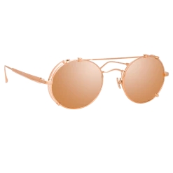 Linda Farrow Women's Jimi Oval Sunglasses In Rose Gold 7 Linda Farrow Women's Jimi Oval Sunglasses In Rose Gold
