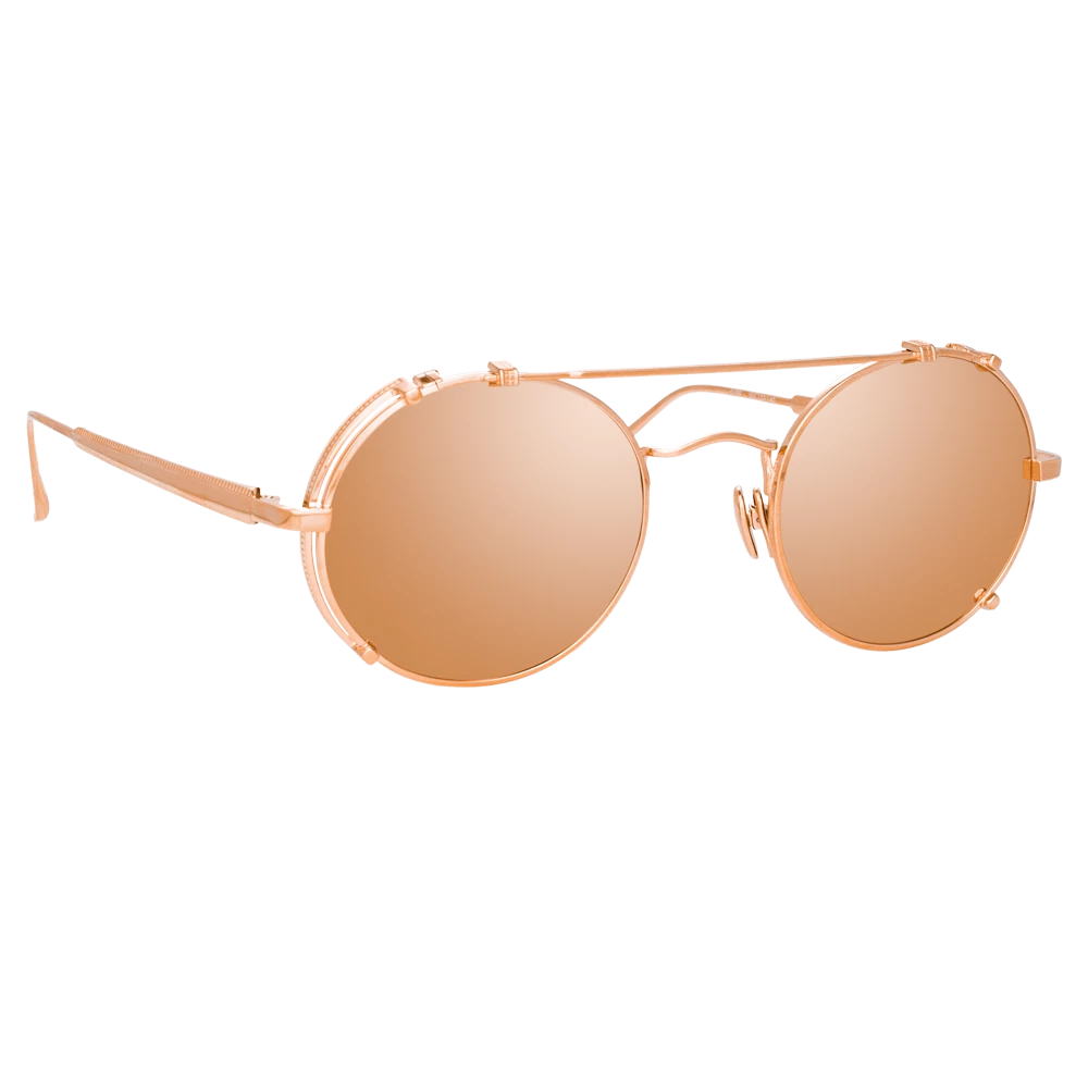Linda Farrow Women's Jimi Oval Sunglasses In Rose Gold 3 Linda Farrow Women's Jimi Oval Sunglasses In Rose Gold