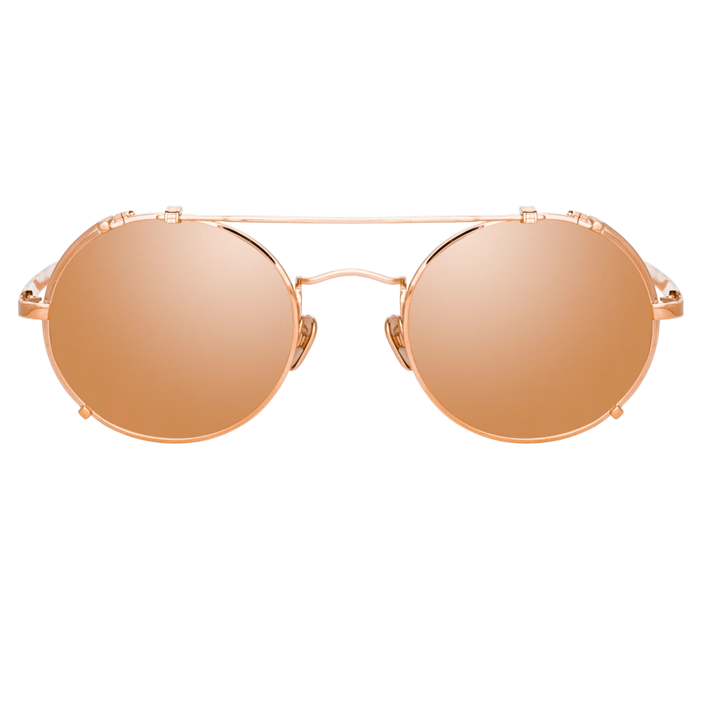 Linda Farrow Women's Jimi Oval Sunglasses In Rose Gold 1 Linda Farrow Women's Jimi Oval Sunglasses In Rose Gold