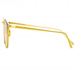 LINDA FARROW UK The Cooper | Oval Optical Frame In Black And Yellow Gold (C4) 5 LINDA FARROW UK The Cooper | Oval Optical Frame In Black And Yellow Gold (C4)