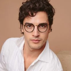 LINDA FARROW UK Reynolds Angular Optical Frame In Black (Men's)