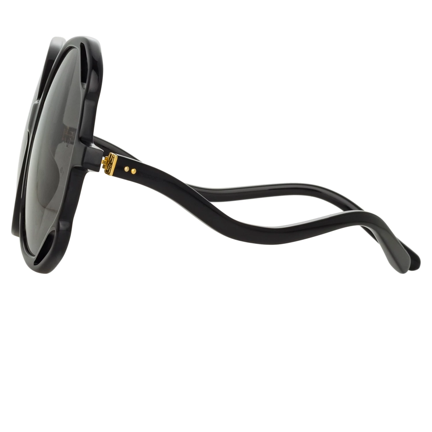 Linda Farrow Jerry Oversized Sunglasses In Black 4 Linda Farrow Jerry Oversized Sunglasses In Black